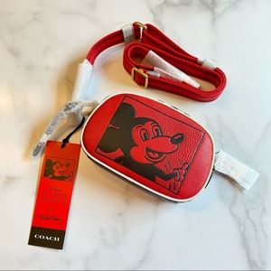 Coach Disney Mickey Mouse CAMERA CROSSBODY BAG